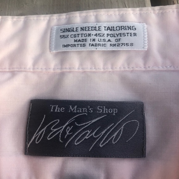 Lord & Taylor Light Pink Short Sleeve Button Down - Picture 6 of 8